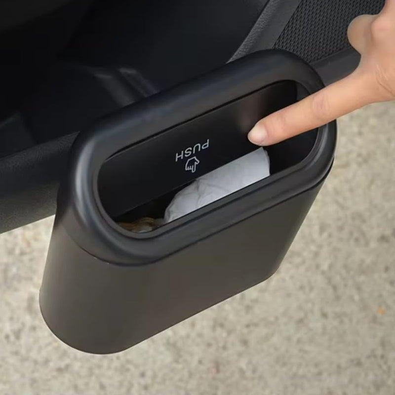 Lixeira Automotiva para Carro – Compacta, Dobrável e Impermeável com Fixação no Banco