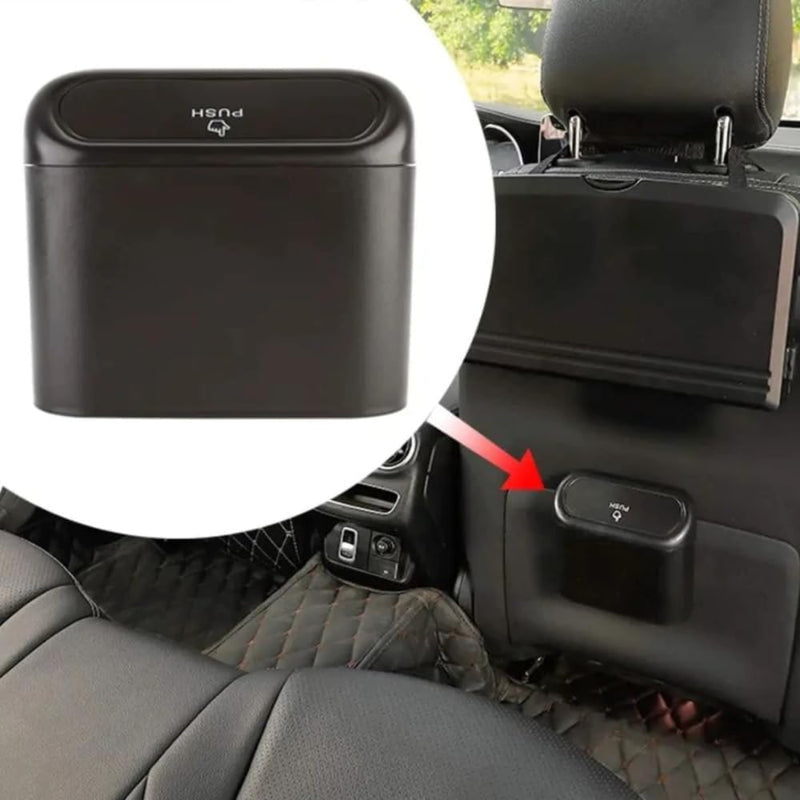 Lixeira Automotiva para Carro – Compacta, Dobrável e Impermeável com Fixação no Banco