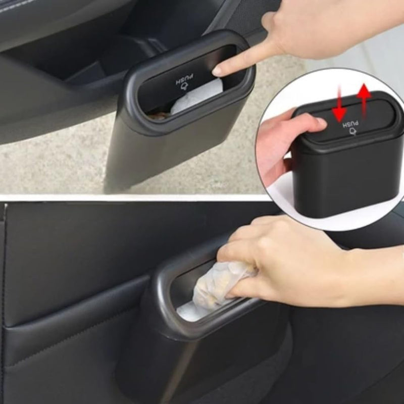 Lixeira Automotiva para Carro – Compacta, Dobrável e Impermeável com Fixação no Banco
