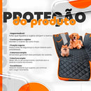 Capa Impermeável para Proteção Completa dos Bancos do Carro – Ideal para Pets, Resistente a Águas e Sujeira, Facilidade de Limpeza e Durabilidade (Laranja)