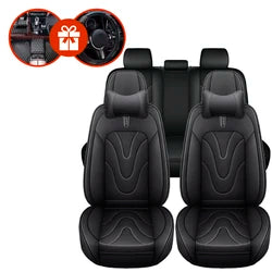 Capa Completa Automotiva Universal Aureon em Couro Legítimo e AirBag +BRINDES: Tapete e Capa Para Volante